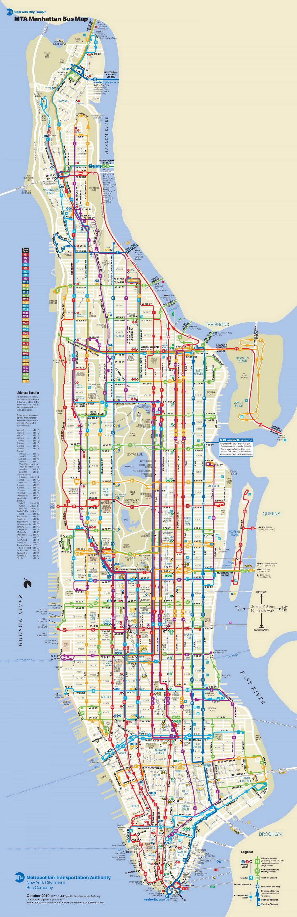 MTA交地图曼哈顿