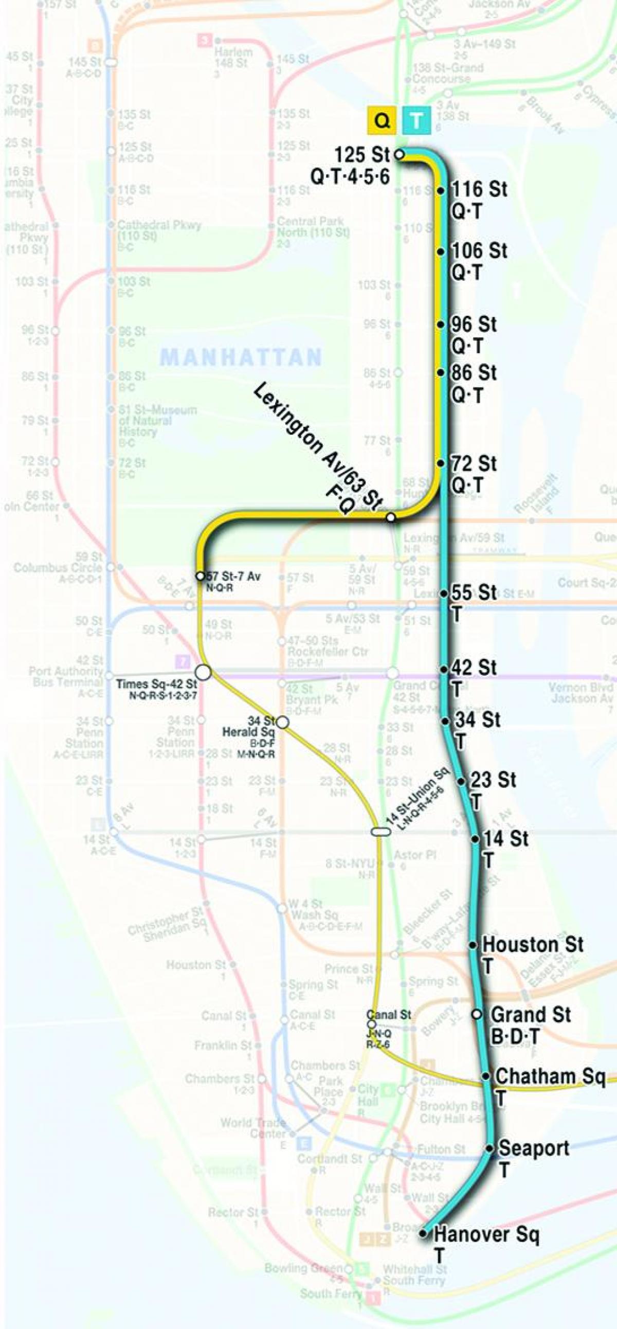 地图第二大道地铁