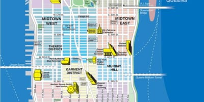 地图曼哈顿纽约