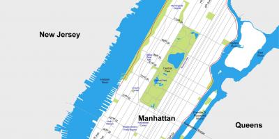 曼哈顿市区地图打印