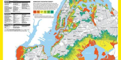 曼哈顿洪水区域的地图