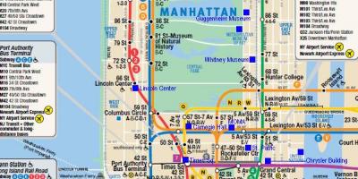 曼哈顿铁路的地图